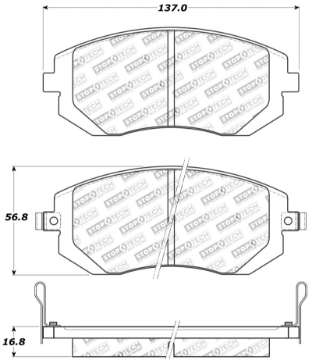 Picture of Stoptech 03-10 Subaru Forester-Impreza - 02-12 Subaru Legacy-Outback Sport Brake Pads - Front