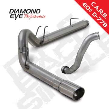 Picture of Diamond Eye KIT 5in DPF-BACK w- DP SGL SS 08-10 Ford 6-4L Powerstroke F250-F350