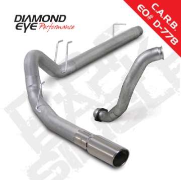 Picture of Diamond Eye KIT 4in DPF-BACK w- DP SGL AL 08-10 Ford 6-4L Powerstroke F250-F350