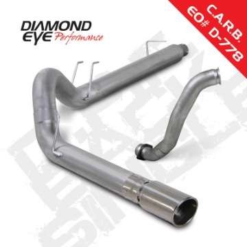 Picture of Diamond Eye KIT 5in DPF-BACK w- DP SGL AL 08-10 Ford 6-4L Powerstroke F250-F350