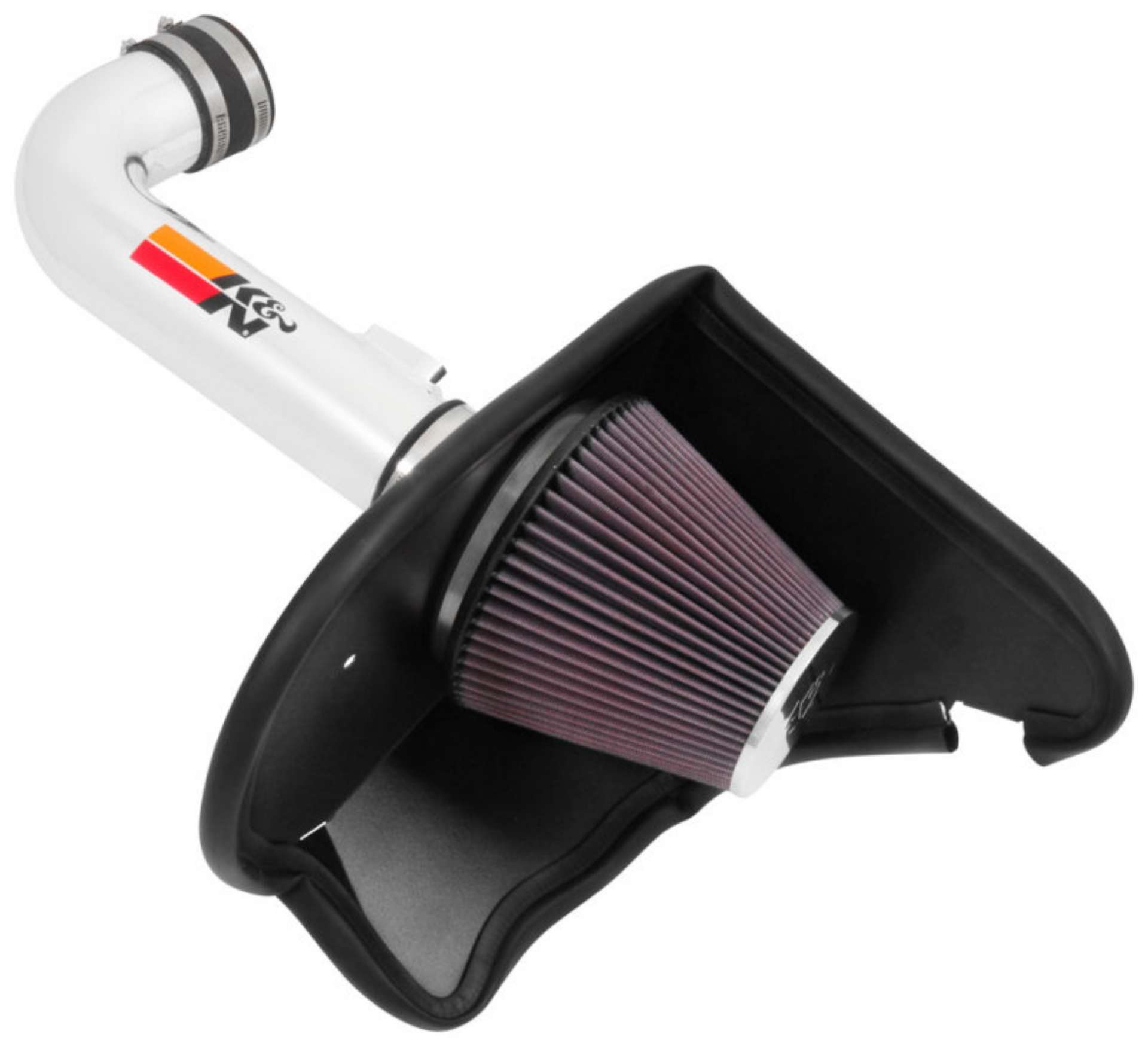 Picture of K&N 16-17 Chevy Camaro 3-6L Silver Typhoon Short Ram Intake