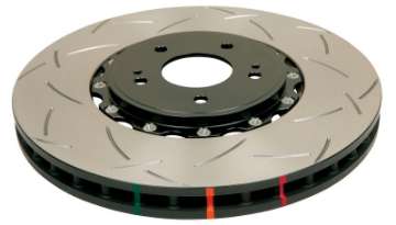 Picture of DBA 2010+ Camaro V8 SS Front Slotted 5000 Series 2 Piece Rotor Assembled w- Black Hat