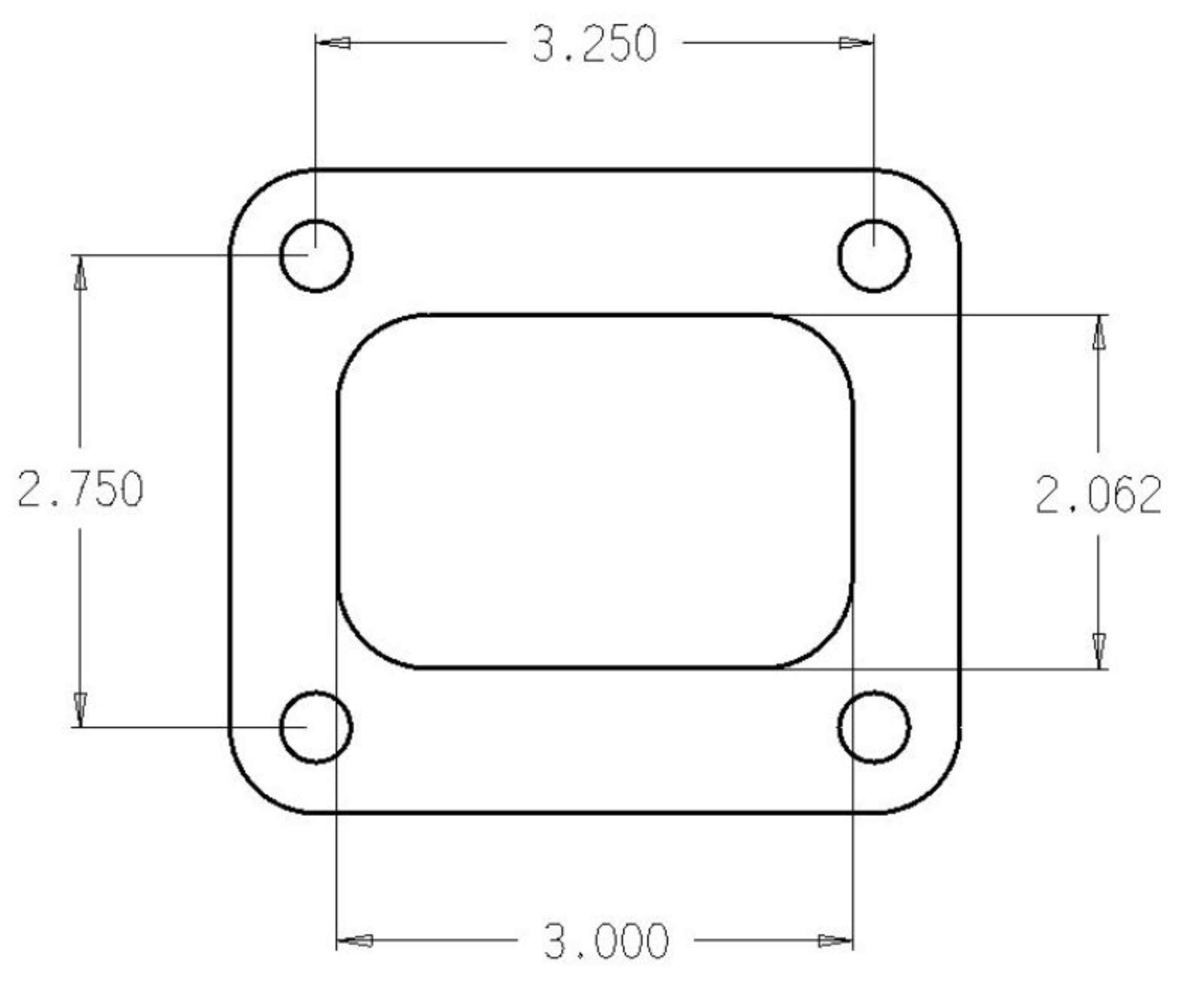 Picture of Cometic Turbo FLG T4 Garrett Exh Inlet -010in Exhaust Gasket