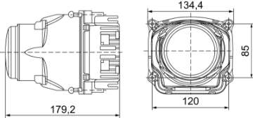 Picture of Hella 90mm Bi-LED High - Low Beam 2nd Gen SAE Module