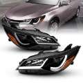 Picture of ANZO Projector Headlights With Plank Style Design Black w-Amber 15-16 Toyota Camry 4DR