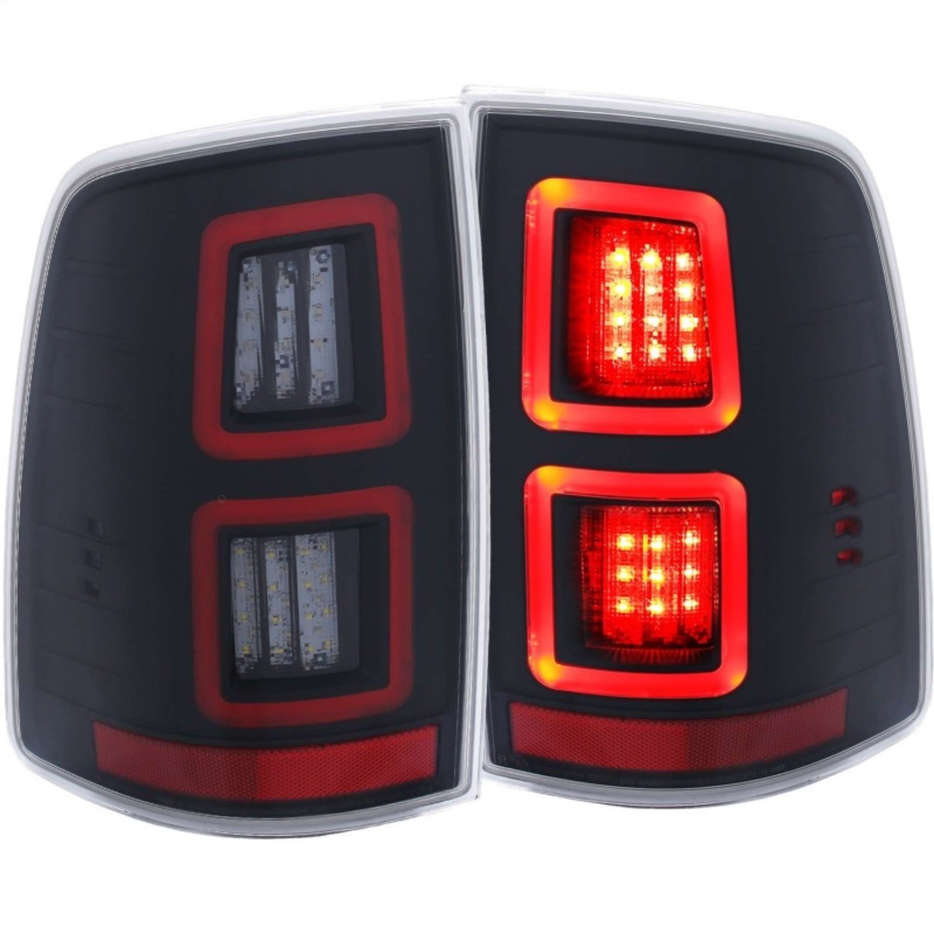 Picture of ANZO LED Black 13-17 Dodge Ram 1500-2500-3500 LED Taillights Black