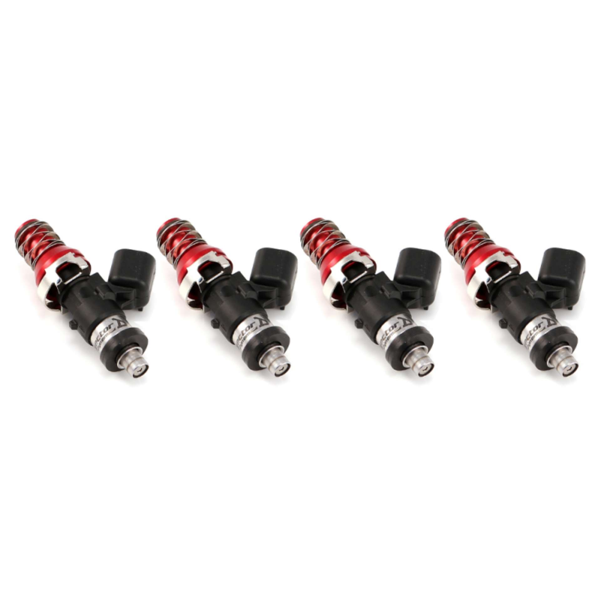 Picture of Injector Dynamics ID1050 Injectors- 11mm Top Adapter Red- Denso Lower Cushions Set Of 4