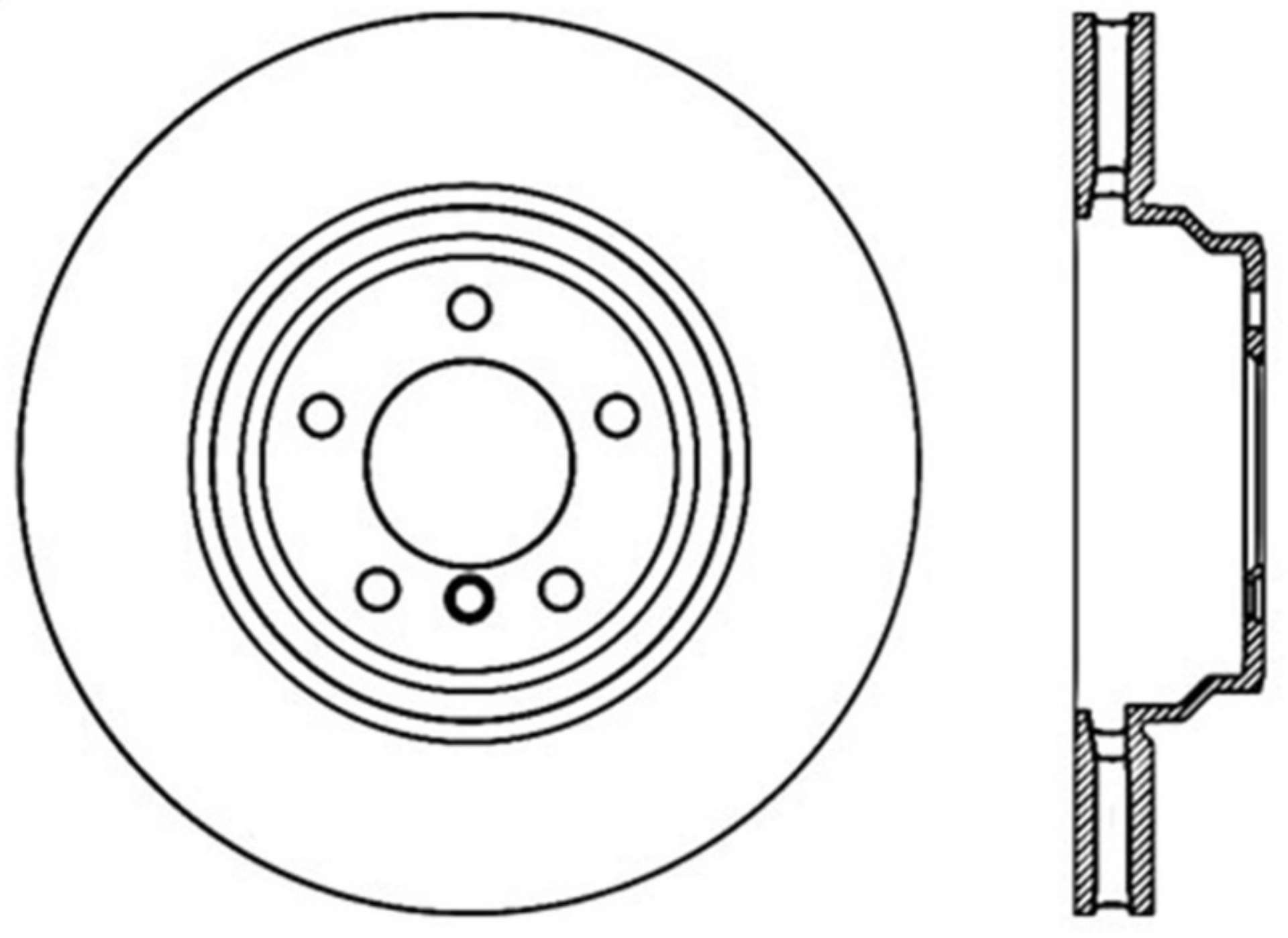 Picture of StopTech 07-13 BMW 3 Series Cryo Drilled Sport Left Front Rotor