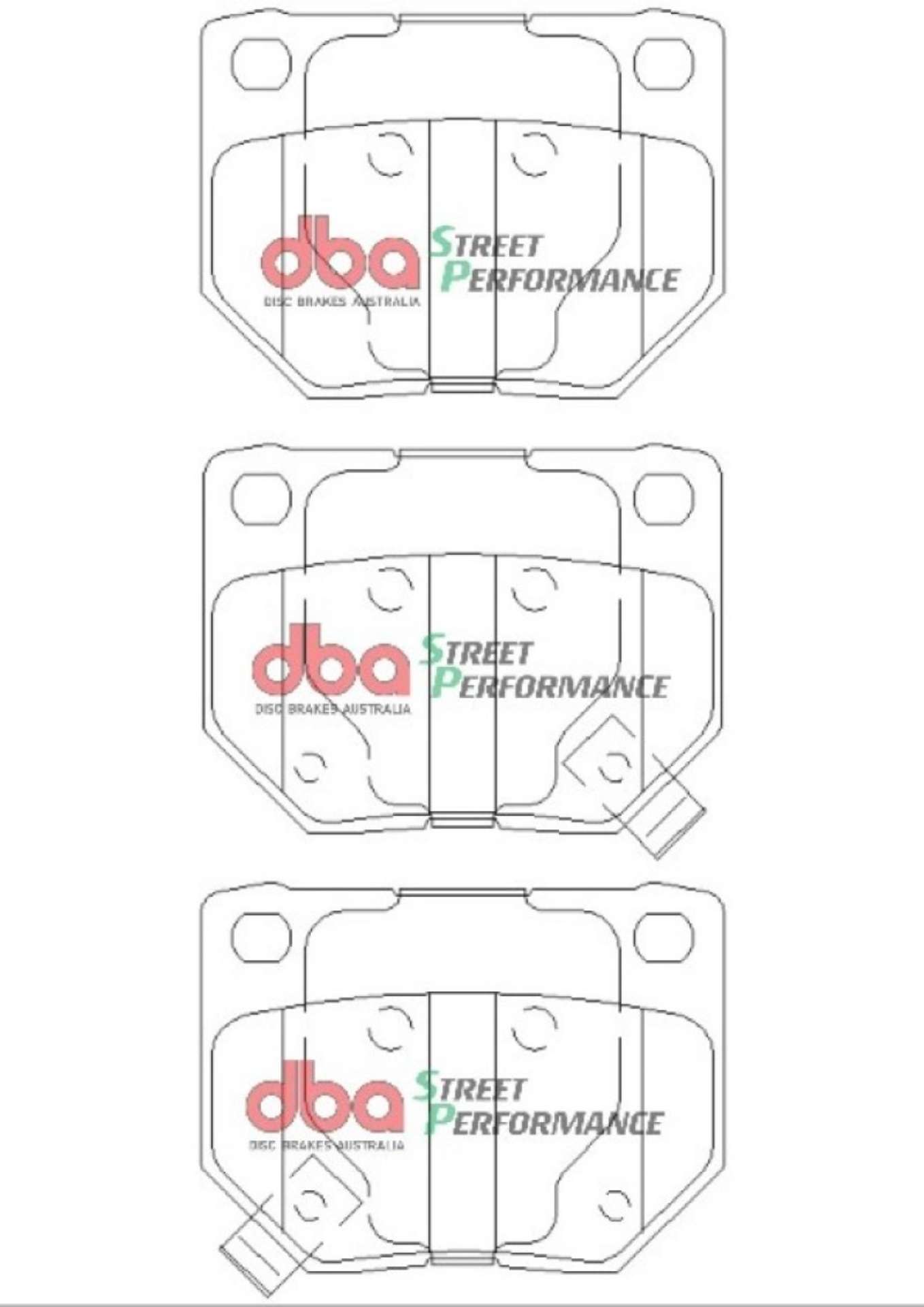 Picture of DBA 06-07 Subaru WRX SP500 Rear Brake Pads