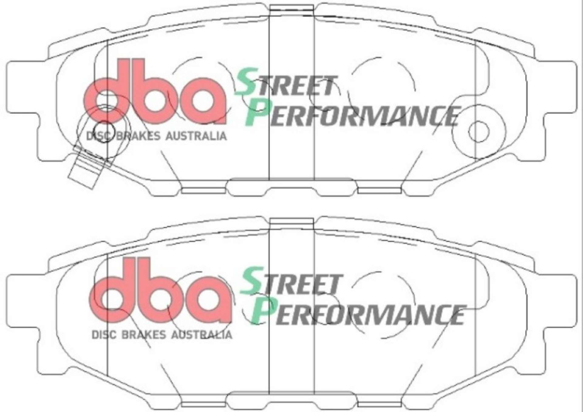 Picture of DBA 08 Subaru WRX SP500 Rear Brake Pads