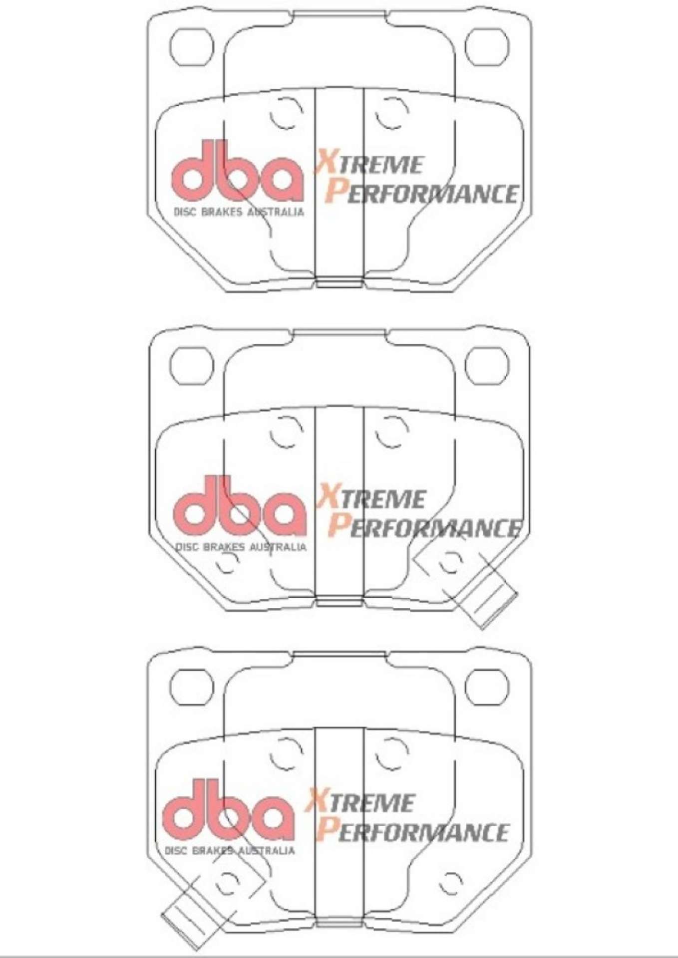 Picture of DBA 06-07 Subaru WRX XP650 Rear Brake Pads