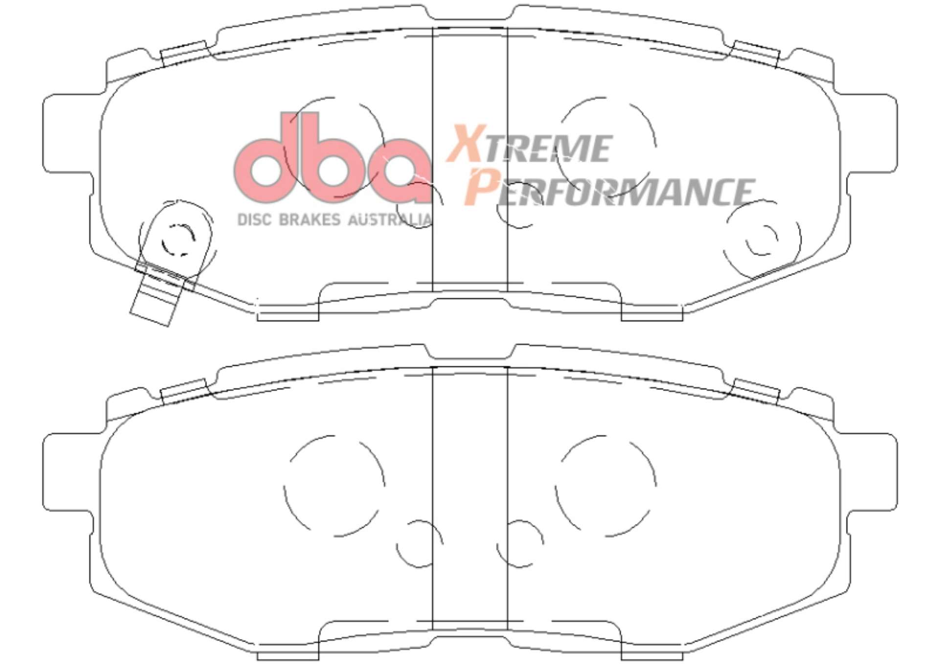 Picture of DBA 11+ Subaru Legacy GT XP650 Rear Brake Pads