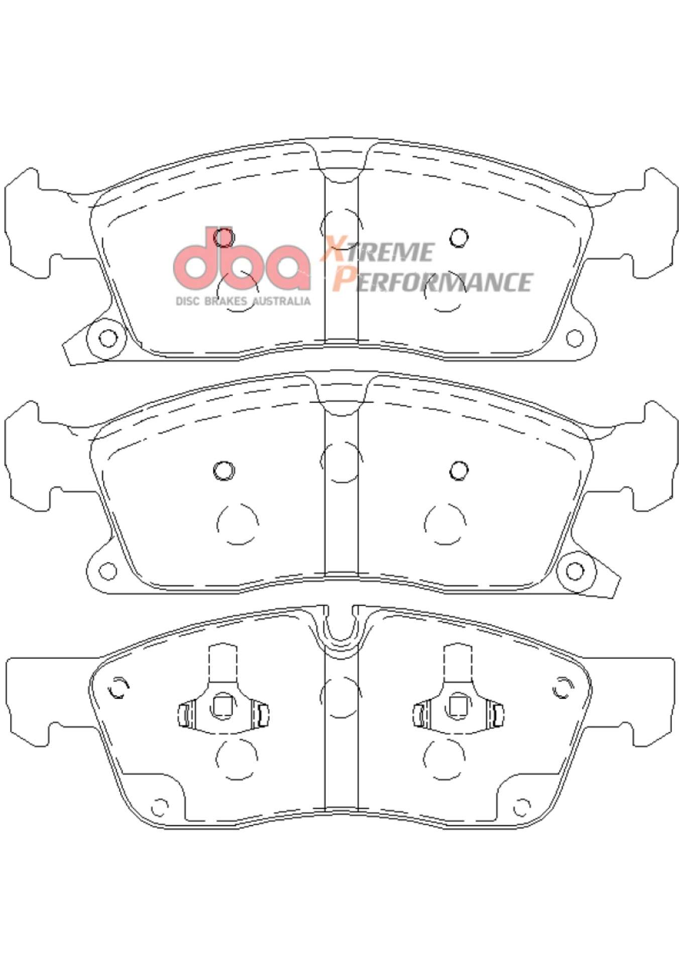 Picture of DBA 11-12 Dodge Durango - 11-12 Jeep Grand Cherokee XP650 Front Brake Pads