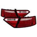 Picture of Spyder 08-12 Audi A5 LED Tail Lights - Red Clear ALT-YD-AA508V2-LED-RC