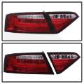 Picture of Spyder 08-12 Audi A5 LED Tail Lights - Red Clear ALT-YD-AA508V2-LED-RC