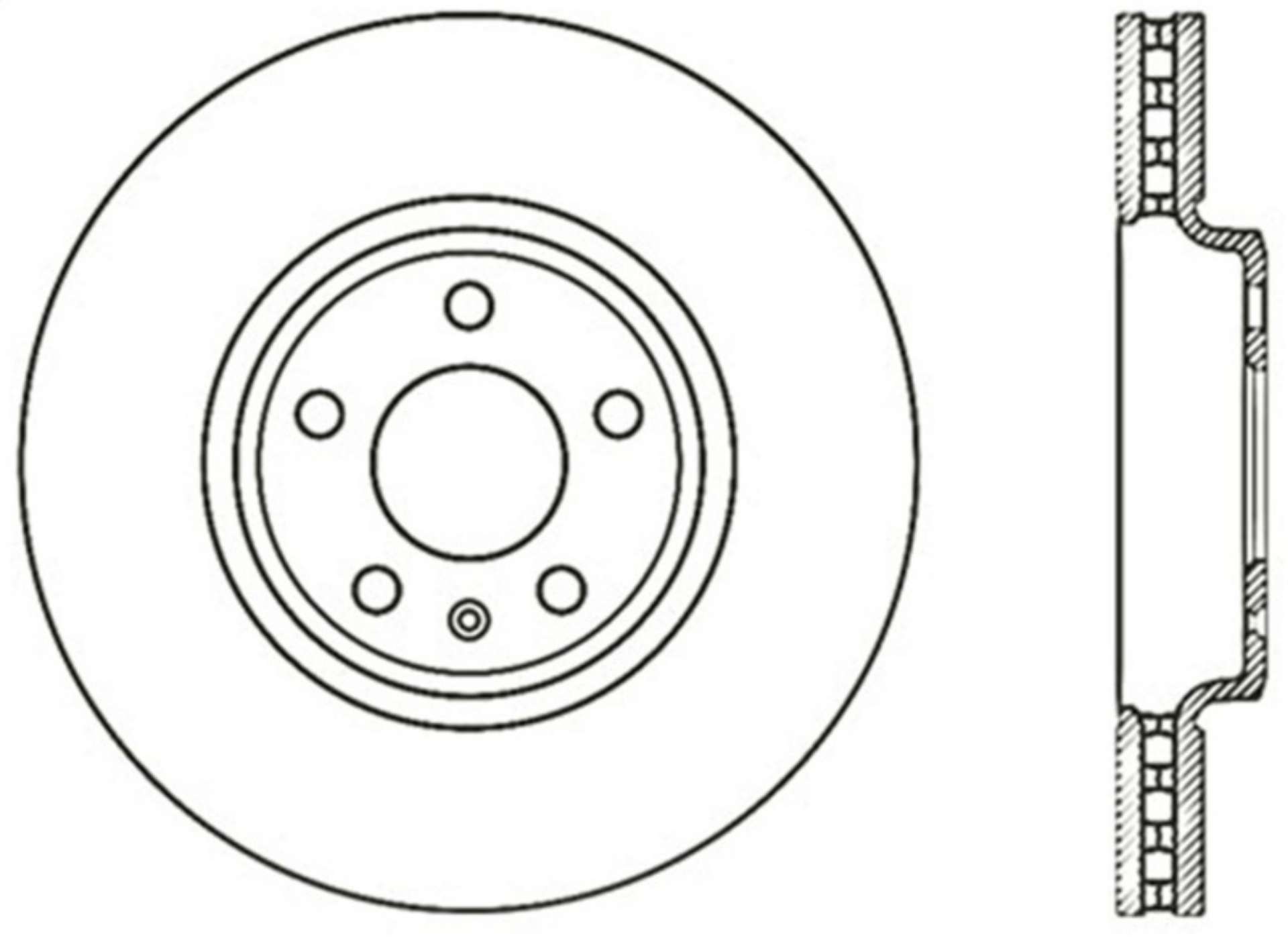 Picture of StopTech 08-11 Audi A5 Quattro w-TRW-Girling Brakes Cryo Sport Slotted & Drilled Front Left Rotor