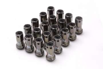 Picture of Project Kics 12X1-25 R40 Iconix Classical Lug Nuts w- Black Plastic Cap - 20 - No Locks