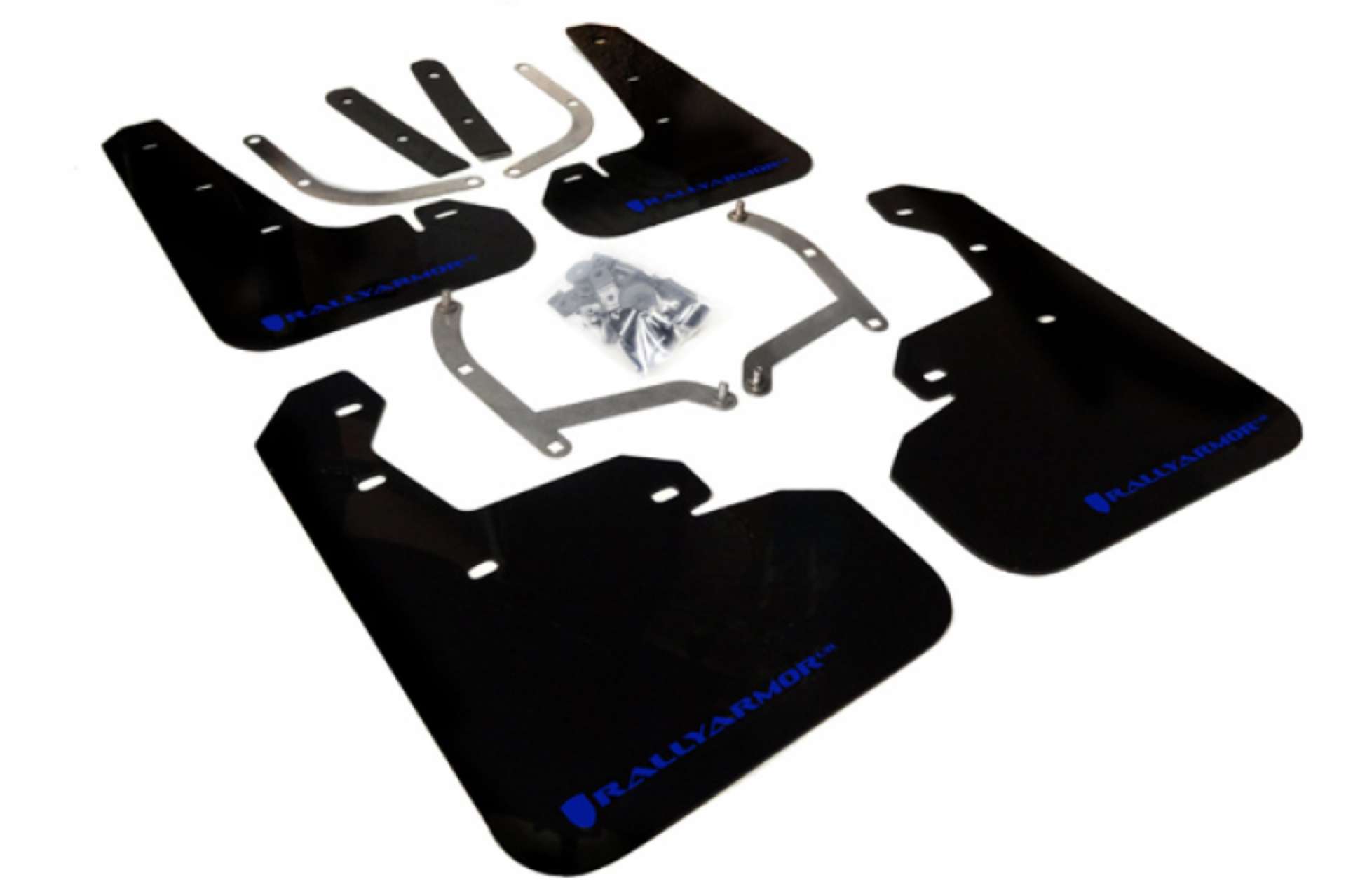 Picture of Rally Armor 17-23 Subaru Impreza 4D-5D Black UR Mud Flap w-Blue Logo