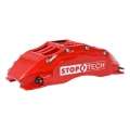 Picture of StopTech 08-09 WRX STi Front BBK ST60 355x32 Slotted Rotors Red Calipers