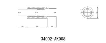 Picture of HKS UNIVERSAL EX H-M SUS 130-75 MOQ: 8pcs