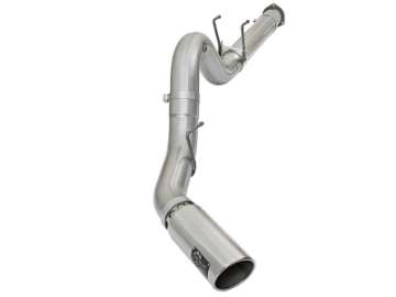 Picture of aFe ATLAS 5in DPF-Back Alum Steel Exhaust System w-Polished Tip 2017 Ford Diesel Trucks V8-6-7L td