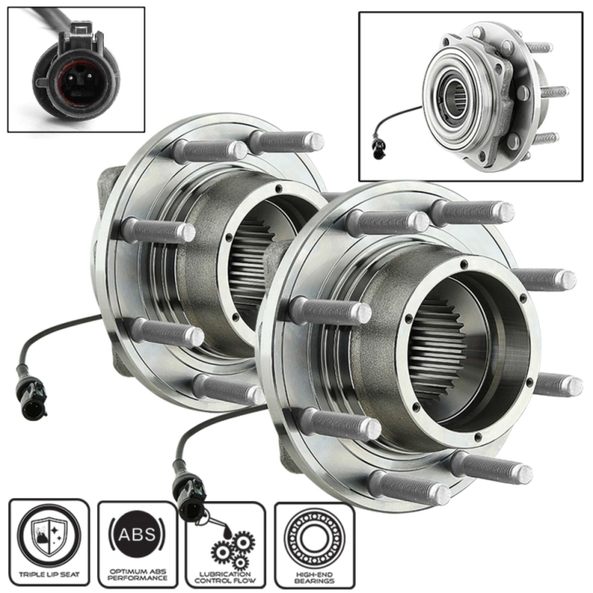 Picture of xTune Wheel Bearing and Hub 4WD ABS Ford F250 F350 SRW 05-10 - Front Left and Right BH-515081-81