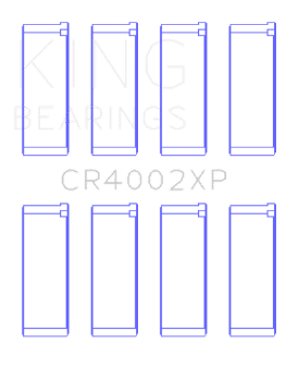 Picture of King Mazda B6 - B6-T 1-6-1-8L Size STDX XP Tri-Metal Performance Connecting Rod Bearing - Set of 4