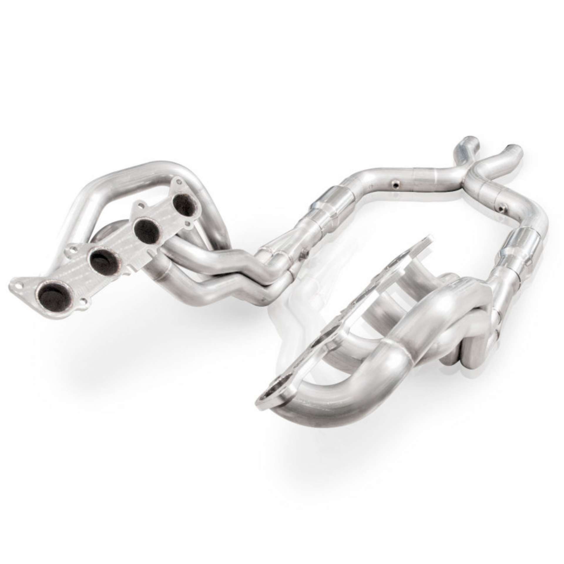 Picture of Stainless Power 2011-14 Mustang GT Headers 1-7-8in Primaries High-Flow Cats 3in X-Pipe