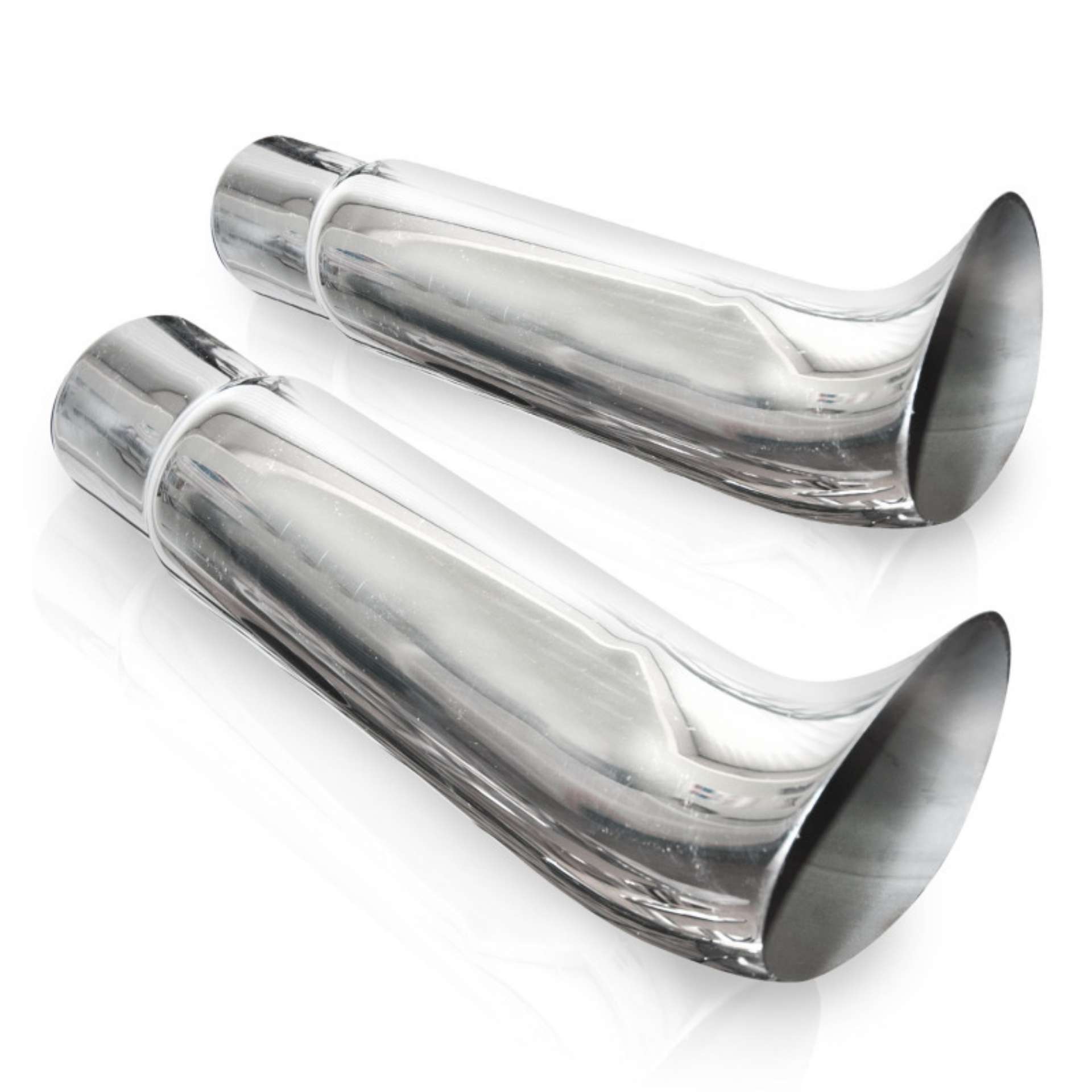 Picture of Stainless Works Elf Ear Exhaust Tips 2 1-2in Body 2 1-2in ID Inlet