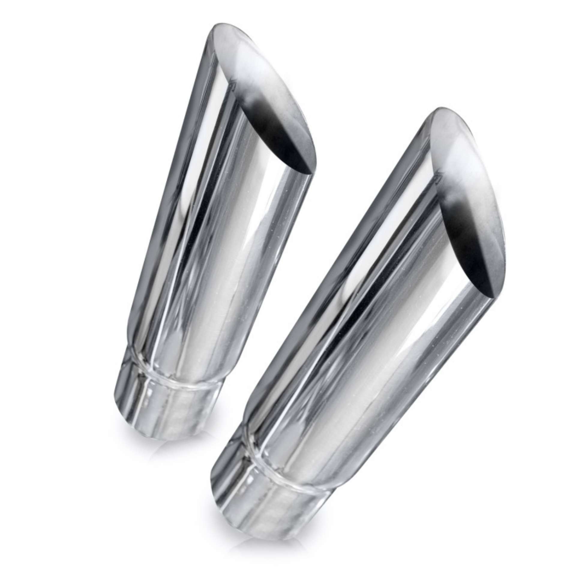 Picture of Stainless Works Angle Cut Resonator Tips 2in ID Inlet 3in Body