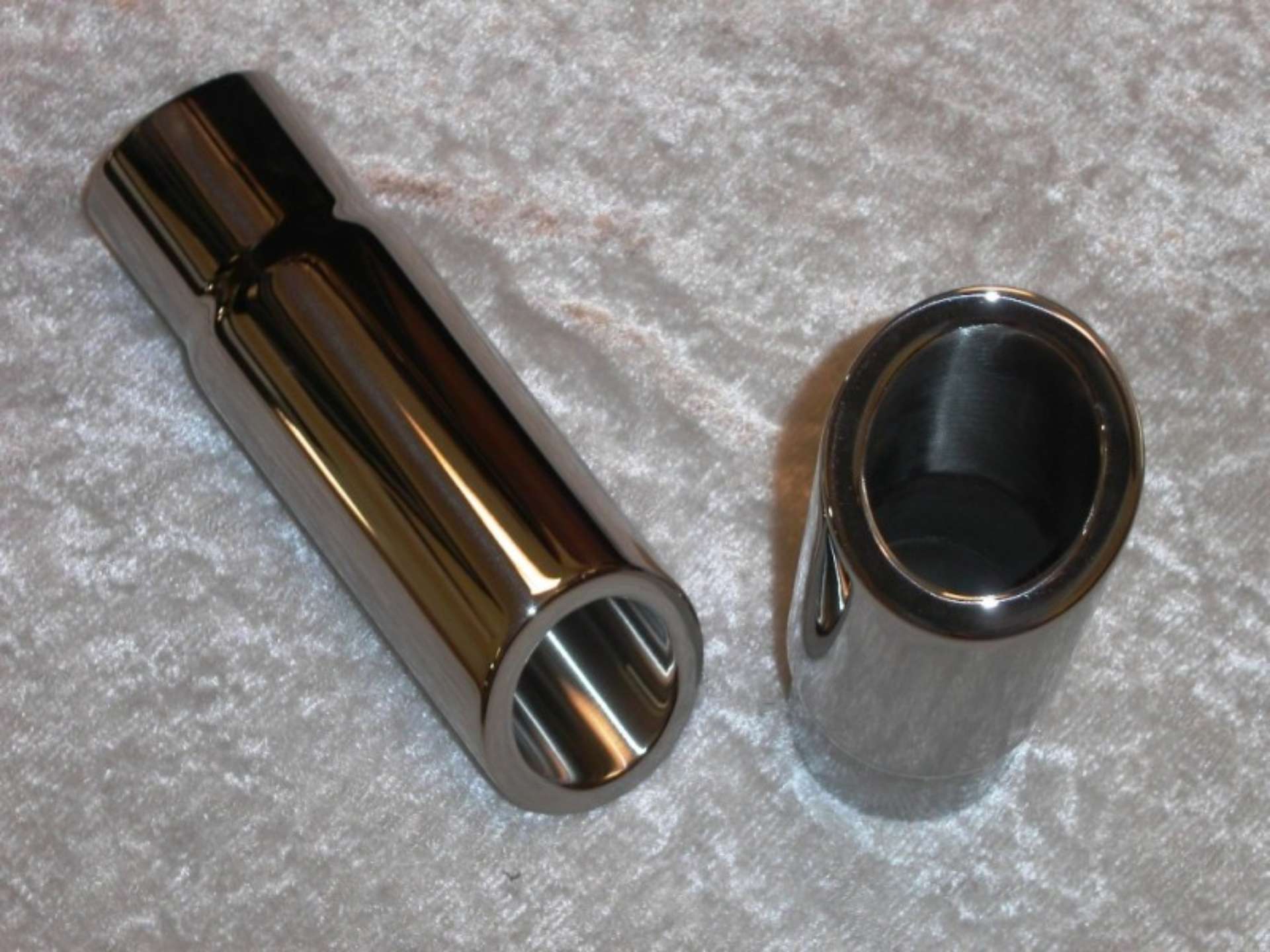 Picture of Stainless Works Double Wall 30 Deg Slash Cut Exhaust Tip 3in Body 2 1-2in ID