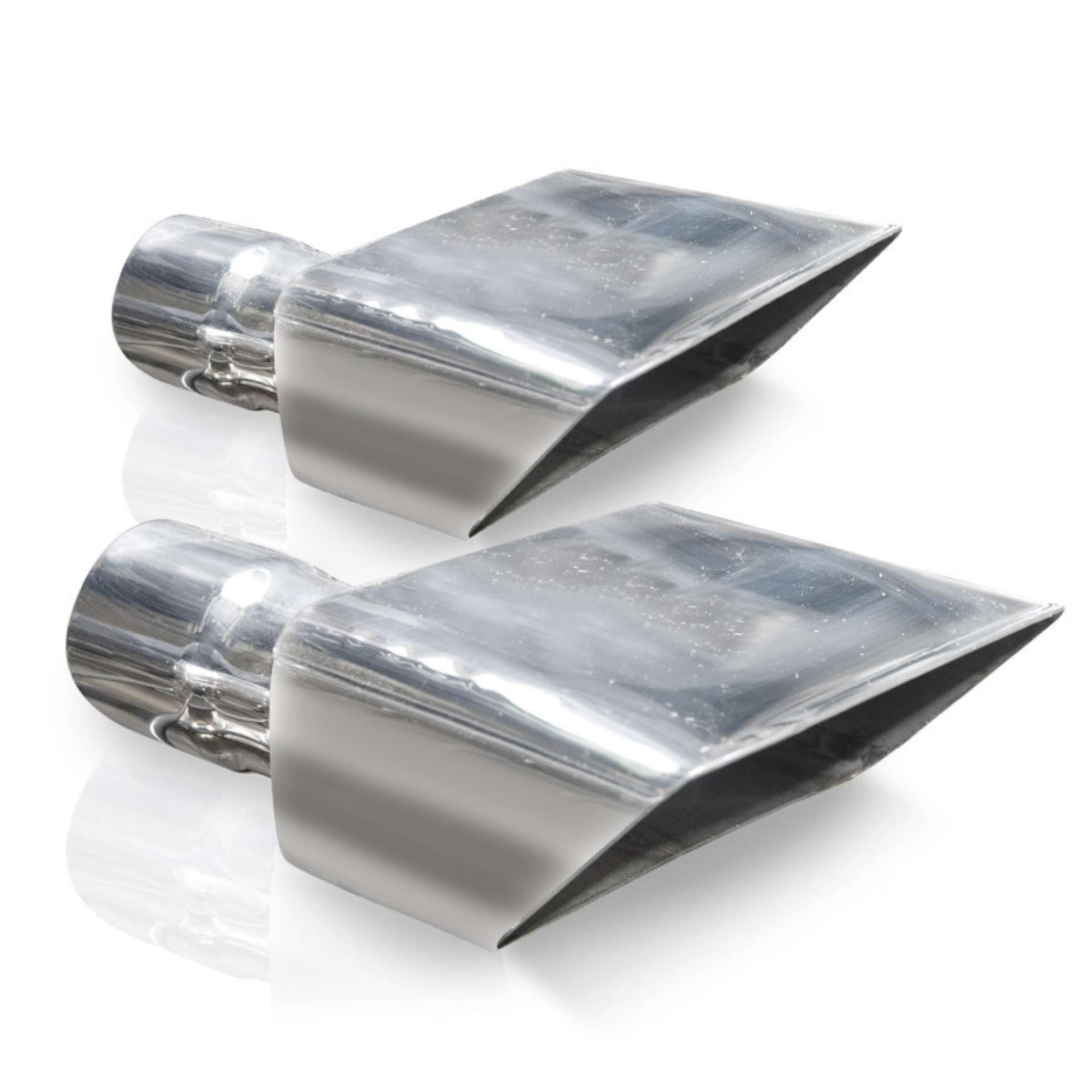 Picture of Stainless Works Hot Rod Box Exhaust Tips 2-25in Inlet