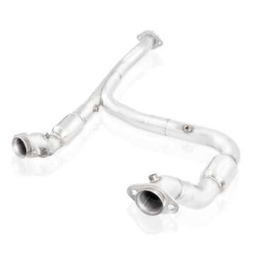 Picture of Stainless Works 2015-16 F150 2-7L Downpipe 3in High-Flow Cats Y-Pipe Factory Connection