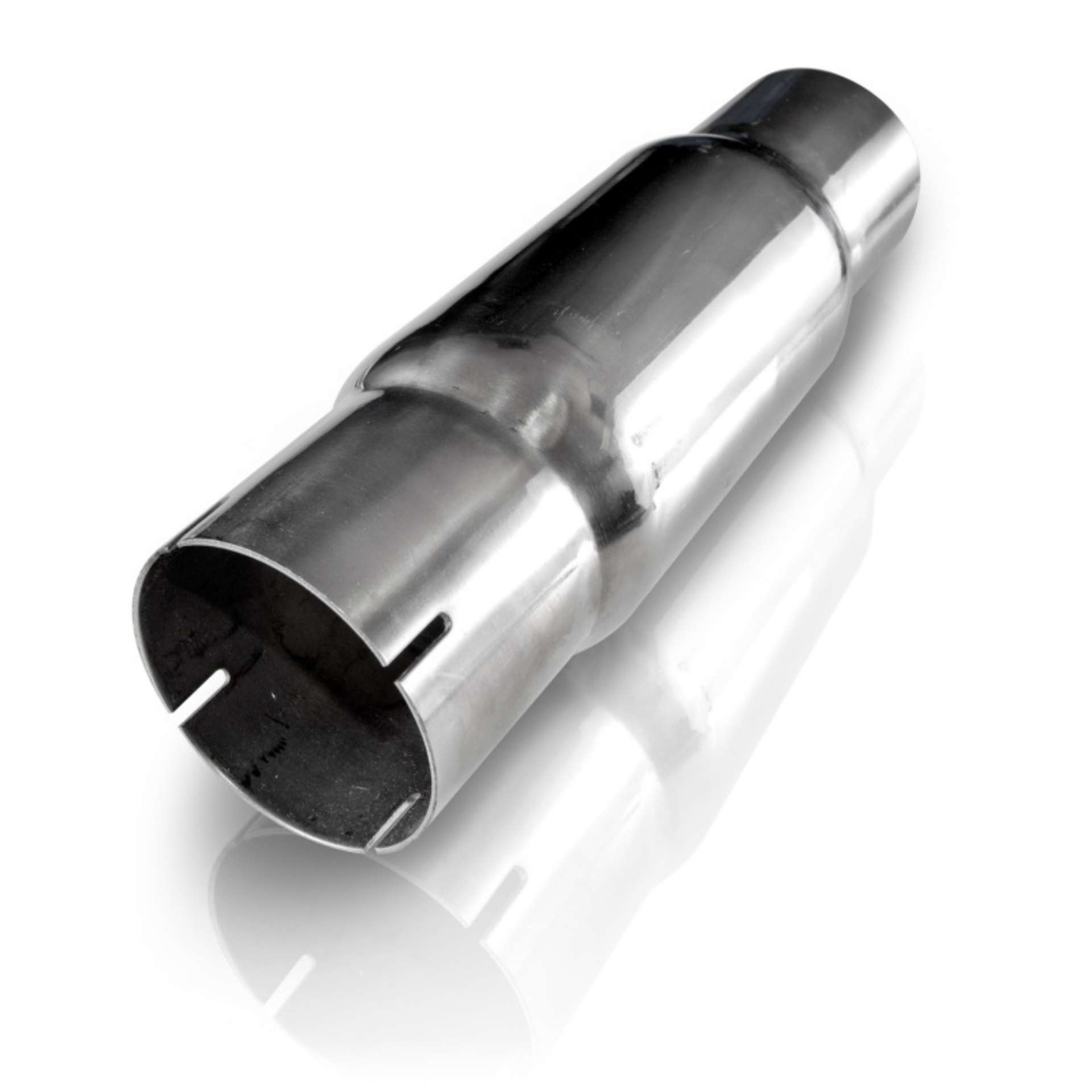 Picture of Stainless Works Catalytic Converter - Metal Matrix Hi-Flow Slim Design 2-5in End