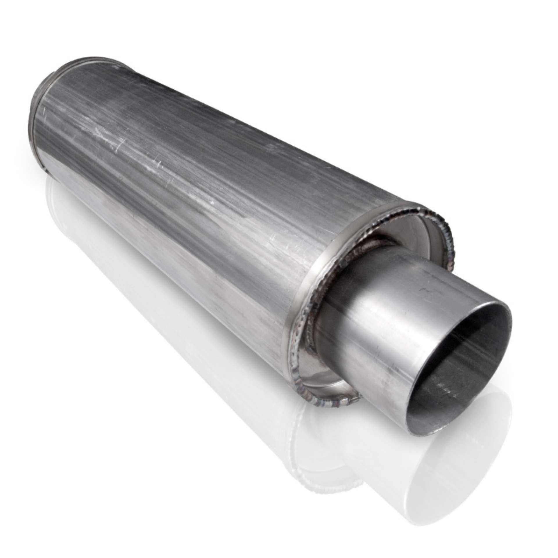 Picture of Stainless Works 2-25in VINTAGE ROUND MUFFLER