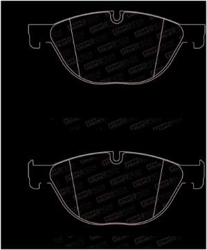 Picture of StopTech 09-17 BMW 5-Series Street Brake Pads w-Shims - Front