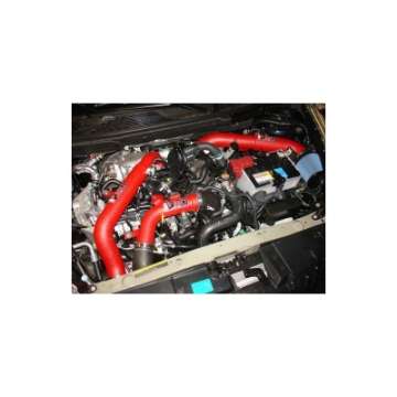 Picture of Injen 11-14 Nissan Juke 1-6L Nismo Turbo Upper Intercooler Piping Kit - Wrinkle Red