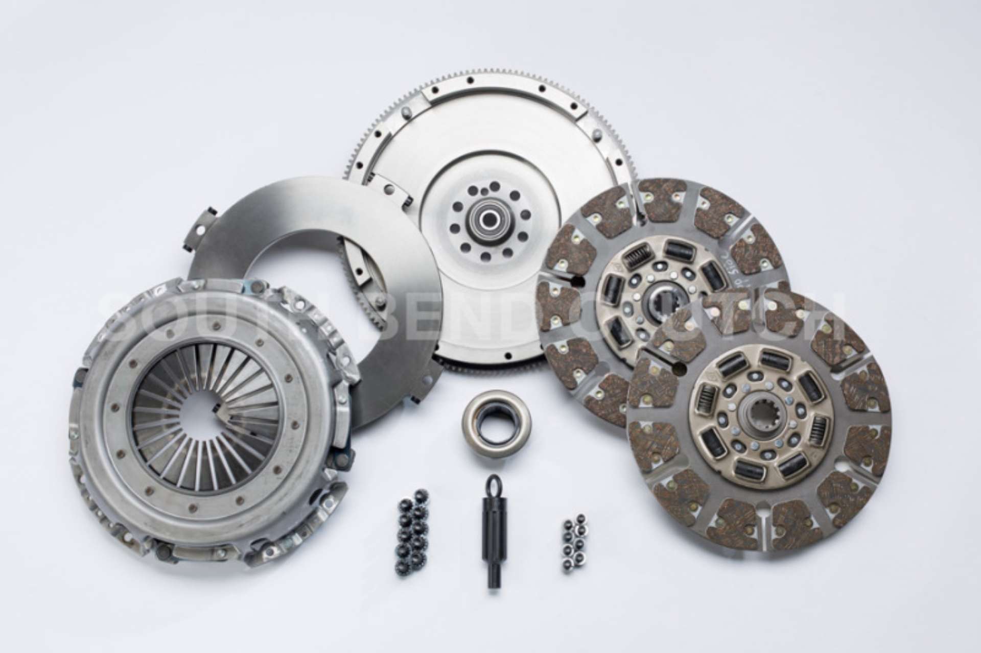 Picture of South Bend Clutch 94-98 Ford 7-3 Powerstroke ZF-5 Street Dual Disc Organic Clutch Kit