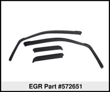 Picture of EGR 09+ Dodge Ram Pickup Quad Cab In-Channel Window Visors - Set of 4 572651