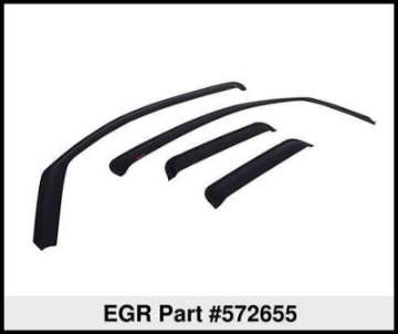 Picture of EGR 09-12 Dodge Ram F-S Pickup Quad Cab In-Channel Window Visors - Set of 4 - Matte 572655