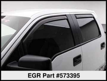 Picture of EGR 04-13 Ford F150 Crew Cab In-Channel Window Visors - Set of 4 - Matte 573395