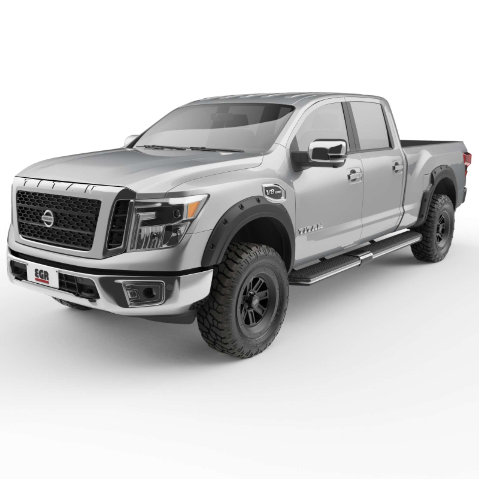 Picture of EGR 2017 Nissan Titan Bolt-On Look Fender Flares - Set - Black Matte 796005