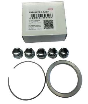 Picture of BBS PFS KIT - Mits - Maz - Hyun - Kia 67mm - Includes 82mm OD - 67mm ID Ring - 82mm Clip - Lug Nuts