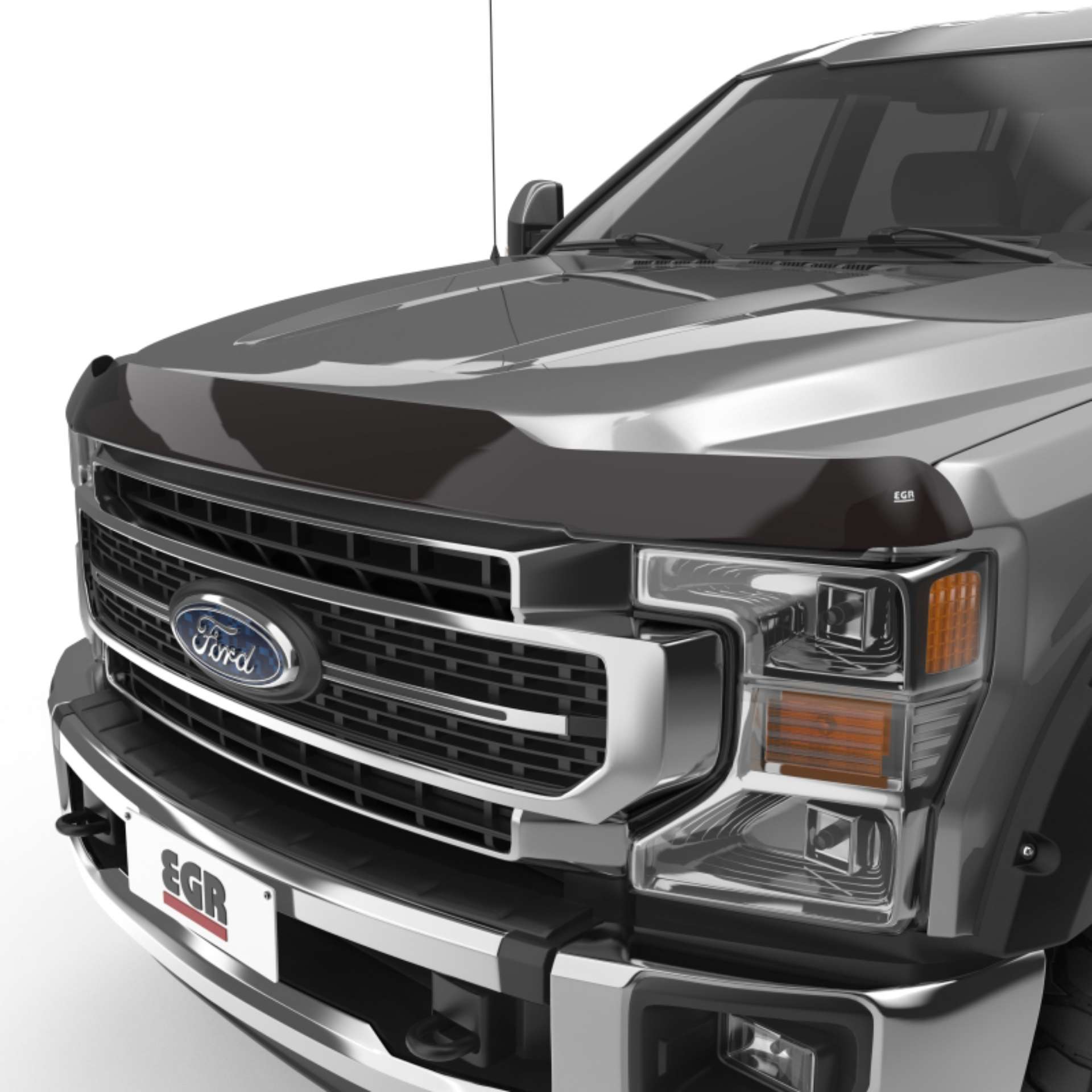 Picture of EGR 17+ Ford F-250-F-350 Superguard Hood Shield - Smoke Finish