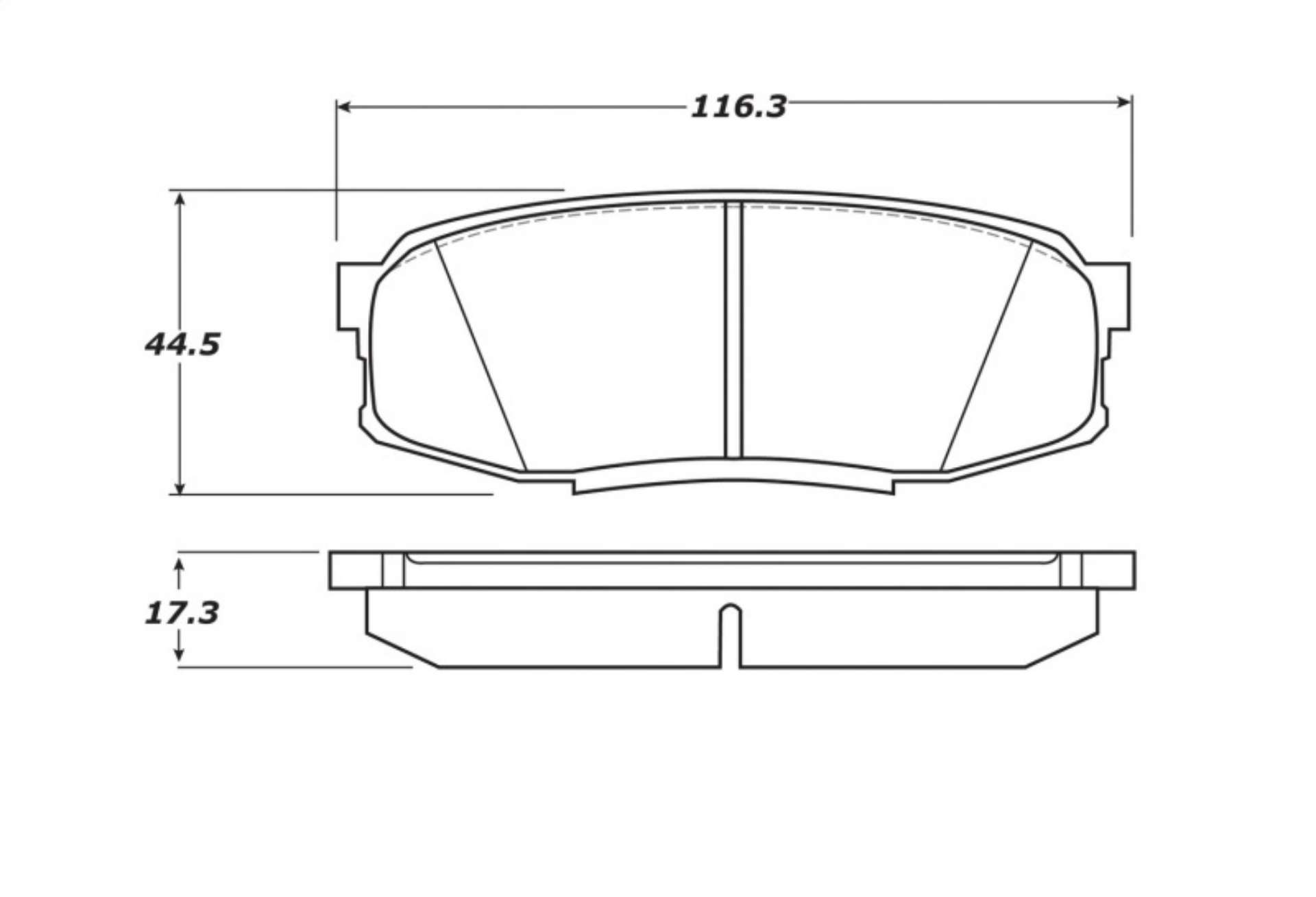 Picture of StopTech 07-17 Toyota Tundra Street Performance Rear Brake Pads