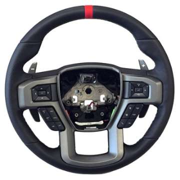 Picture of Ford Racing 2015-2017 F-150 Raptor Performance Steering Wheel Kit - Red Sightline