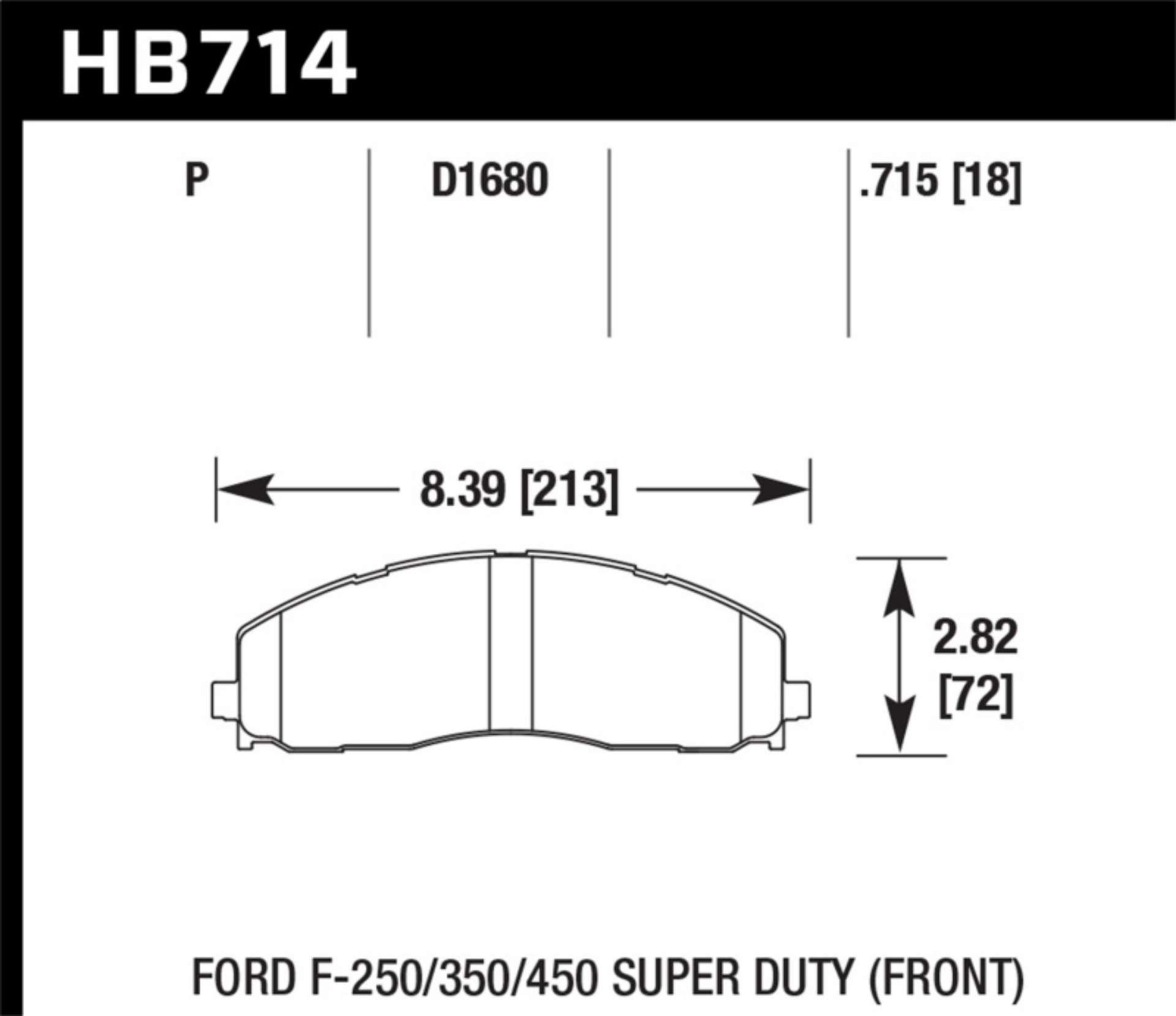 Picture of Hawk 15-17 Ford F-250-350 LTS Street Front Brake Pads