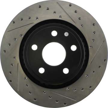 Picture of StopTech 11-12 Dodge Durango Sport Drilled & Slotted Front Passenger-Side Brake Rotor