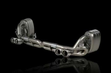 Picture of Akrapovic 08-12 Porsche 911 Carrera S-4-4S-GTS Slip-On Race Line Titanium w- Titanium Tips