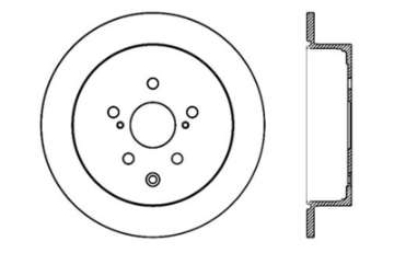 Picture of StopTech 14-16 Toyota Highlander Sport Drilled Rear Passenger Side Brake Rotor